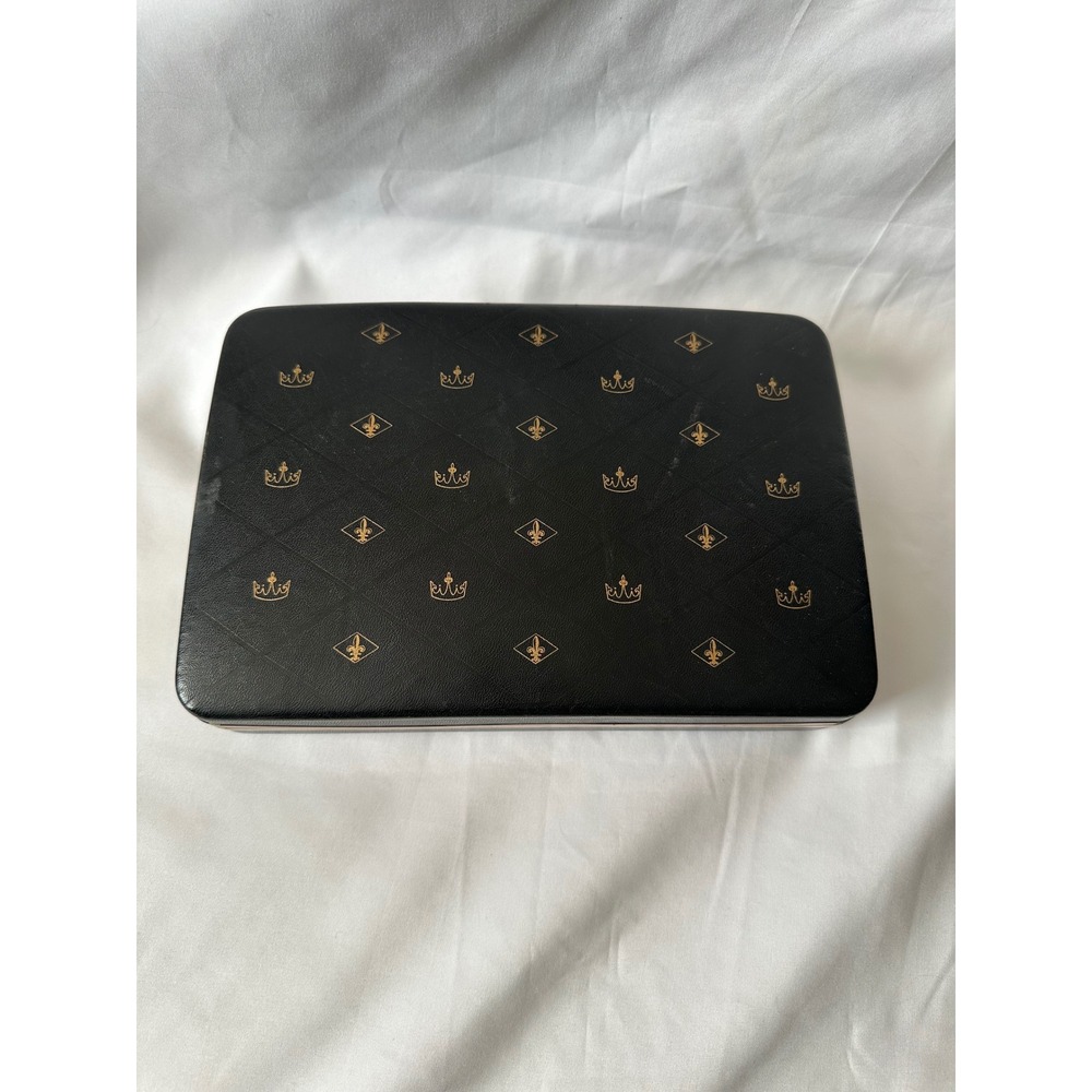 Farrington Vintage Black Gold Travel Jewelry Box Organizer‎